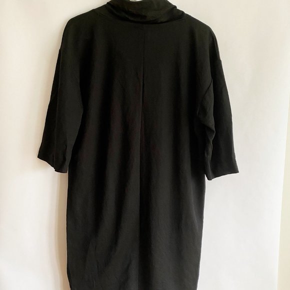 NEW WITH TAGS: Zara Cowl Neck Black Dress - Size: Small - Picture 4 of 4